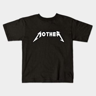 Metal Mother ,metal style design white Kids T-Shirt